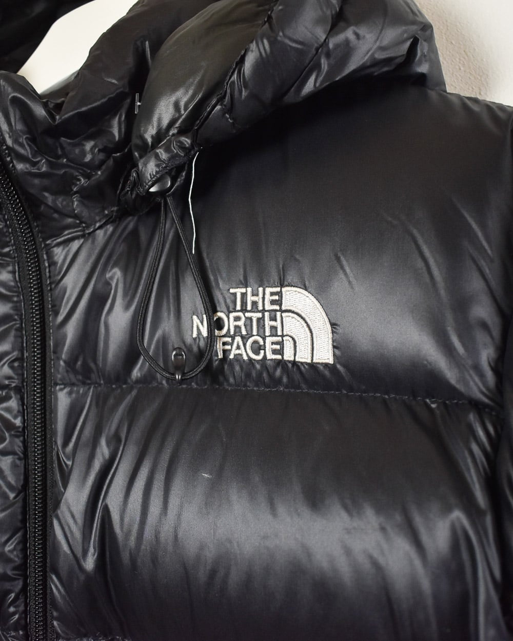 Black The North Face Hooded Nuptse 800 Down Puffer Jacket - Large Women's
