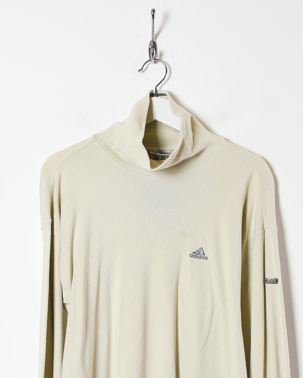 Neutral Adidas Turtle Neck Sweatshirt - Medium