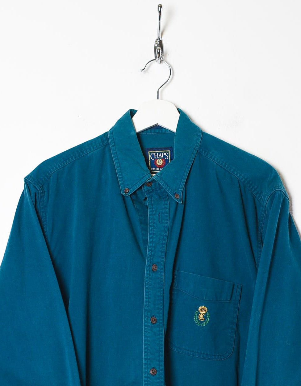 Blue Chaps Ralph Lauren Shirt - Large