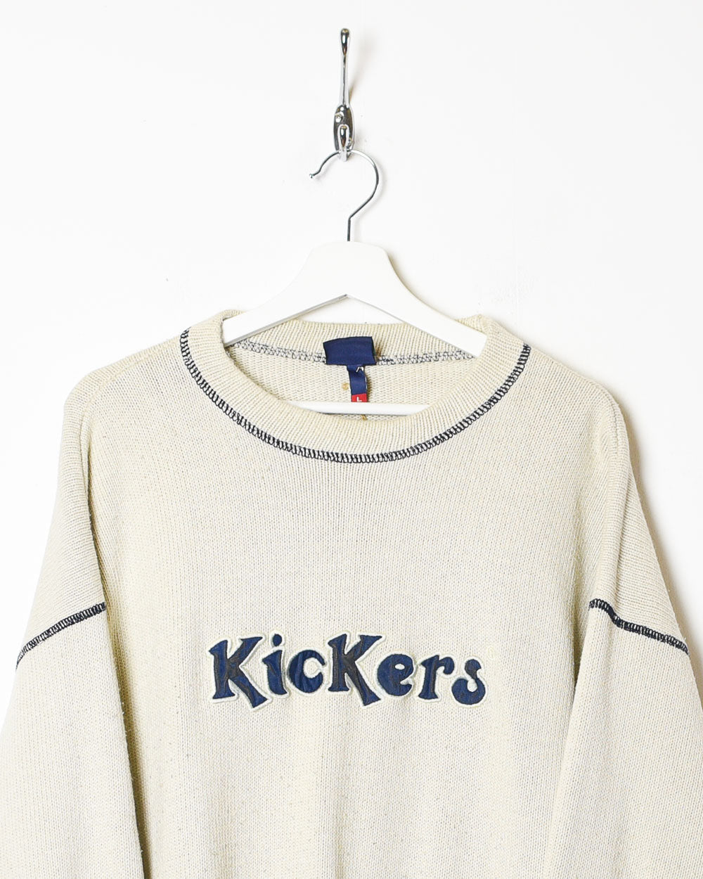 Neutral Kickers Knitted Sweatshirt - Large
