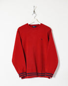 Red Ralph Lauren Women's Sweatshirt - X-Large
