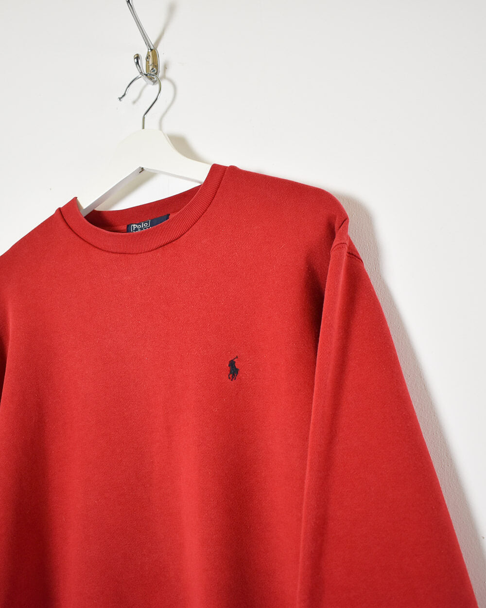Red Ralph Lauren Women's Sweatshirt - X-Large