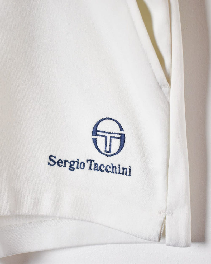 White Sergio Tacchini Tennis Shorts - Large