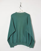 Green Vintage Double Neck Sweatshirt - X-Large
