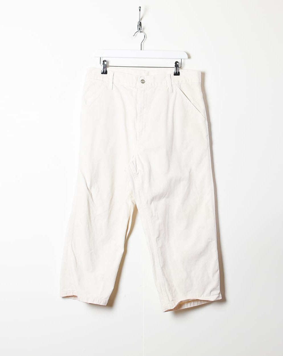White Carhartt 3/4 Length Jeans - W34 L23