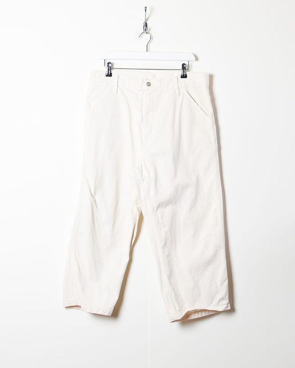 White Carhartt 3/4 Length Jeans - W34 L23