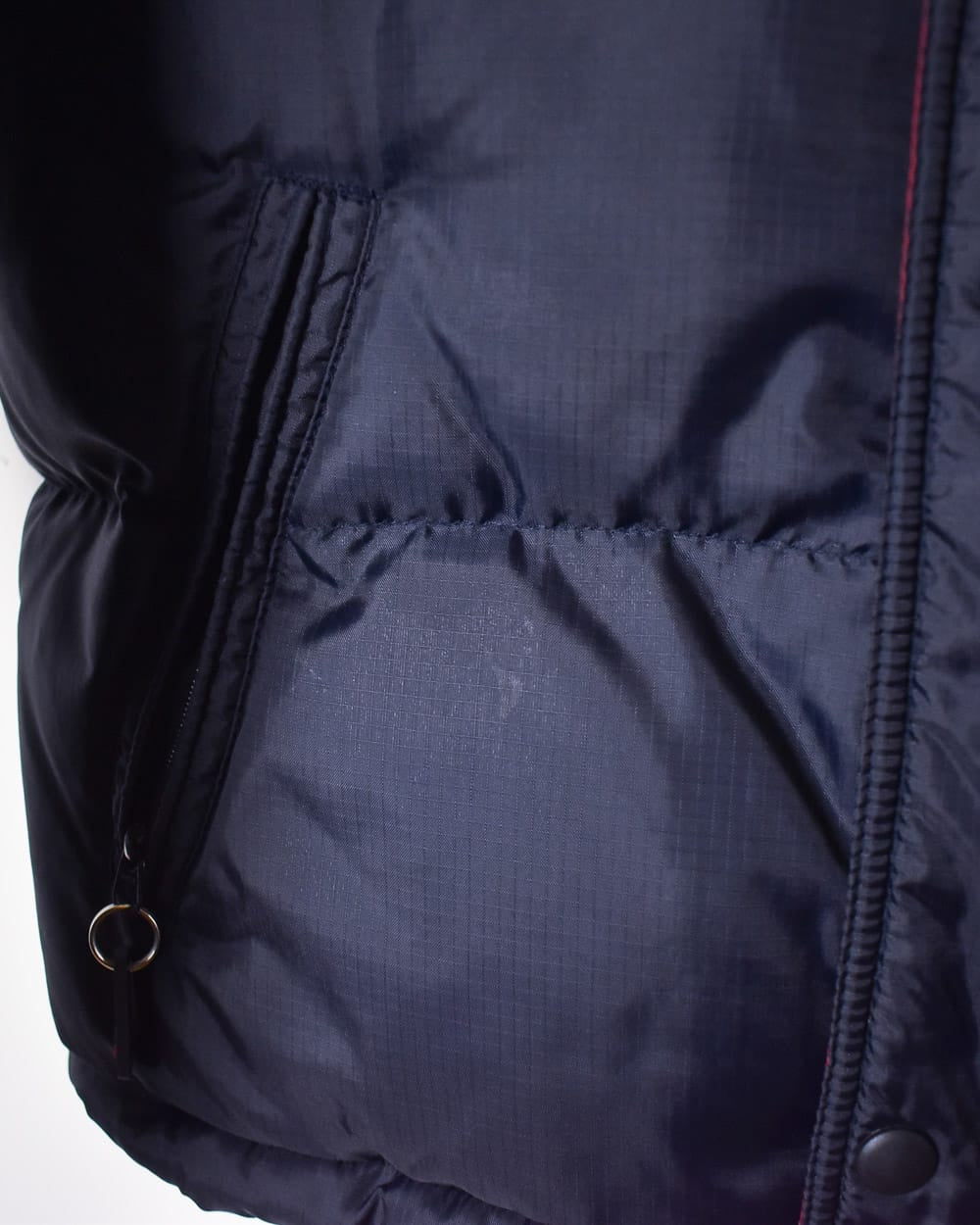 Navy Tommy Hilfiger Fleece Lined Down Puffer Jacket - Large Women's