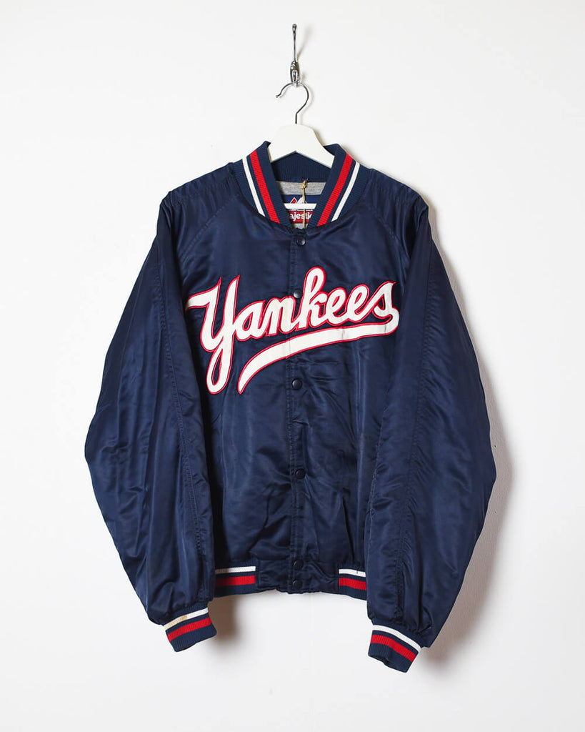 Vintage 00s Navy Majestic NY Yankees Varisty Jacket - Medium Nylon– Domno  Vintage