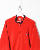 Red Adidas 1/4 Zip Fleece - X-Large