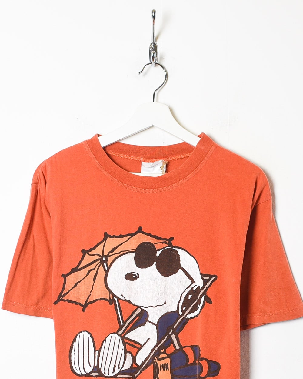 Orange Beach Snoopy Graphic T-Shirt - Small