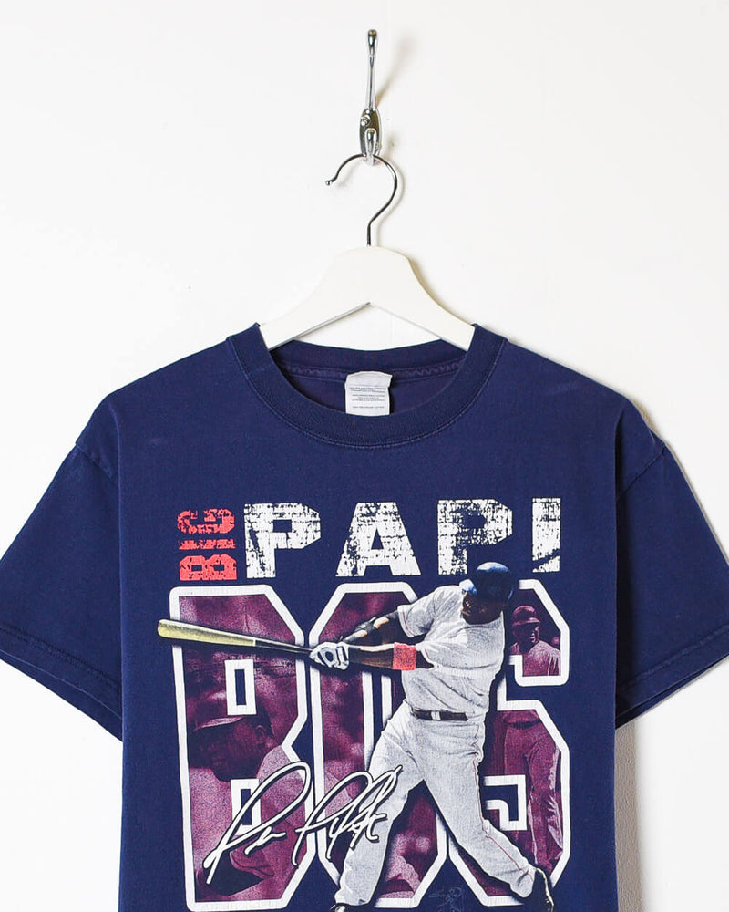 Vintage 00s Cotton Navy Big Papi Boston Red Sox T-Shirt - Medium– Domno  Vintage