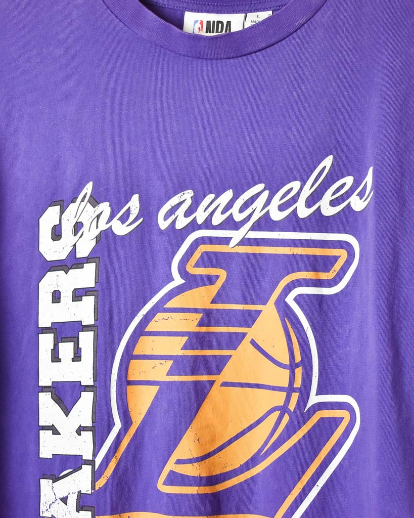 Vintage 10s+ Purple NBA Los Angeles Lakers James 6 T-Shirt