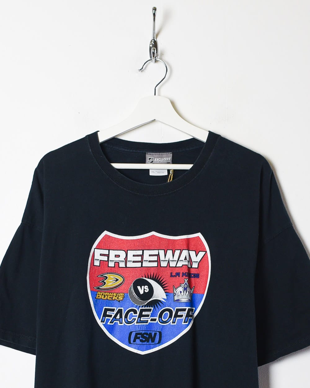Black NHL Freeway Faceoff Graphic T-Shirt - XX-Large