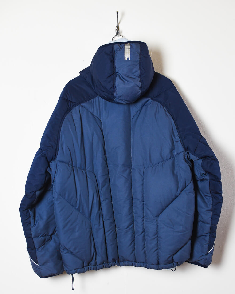 Navy Nike Hooded Down Puffer Jacket - X-Large