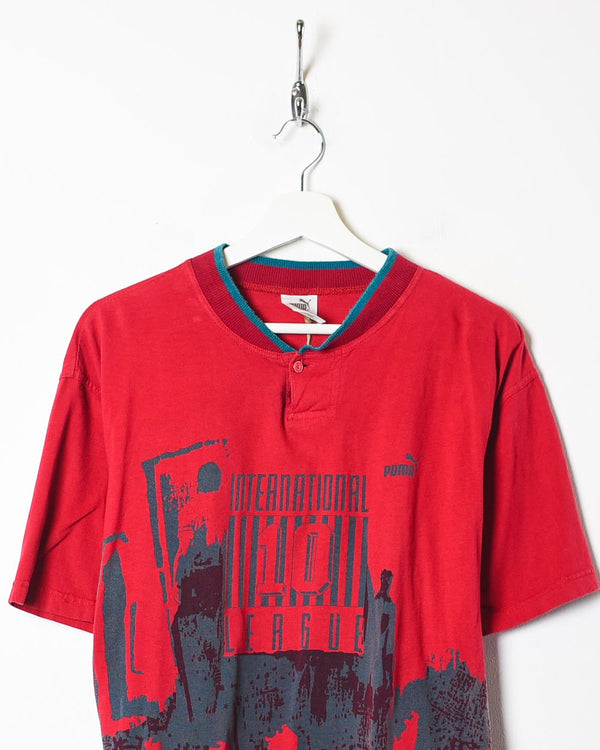 Red Puma International League Graphic T-Shirt - Medium