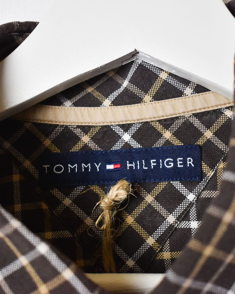 Brown Tommy Hilfiger Checked Shirt - XX-Large