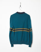 Green Fila Collared Sweatshirt - Small