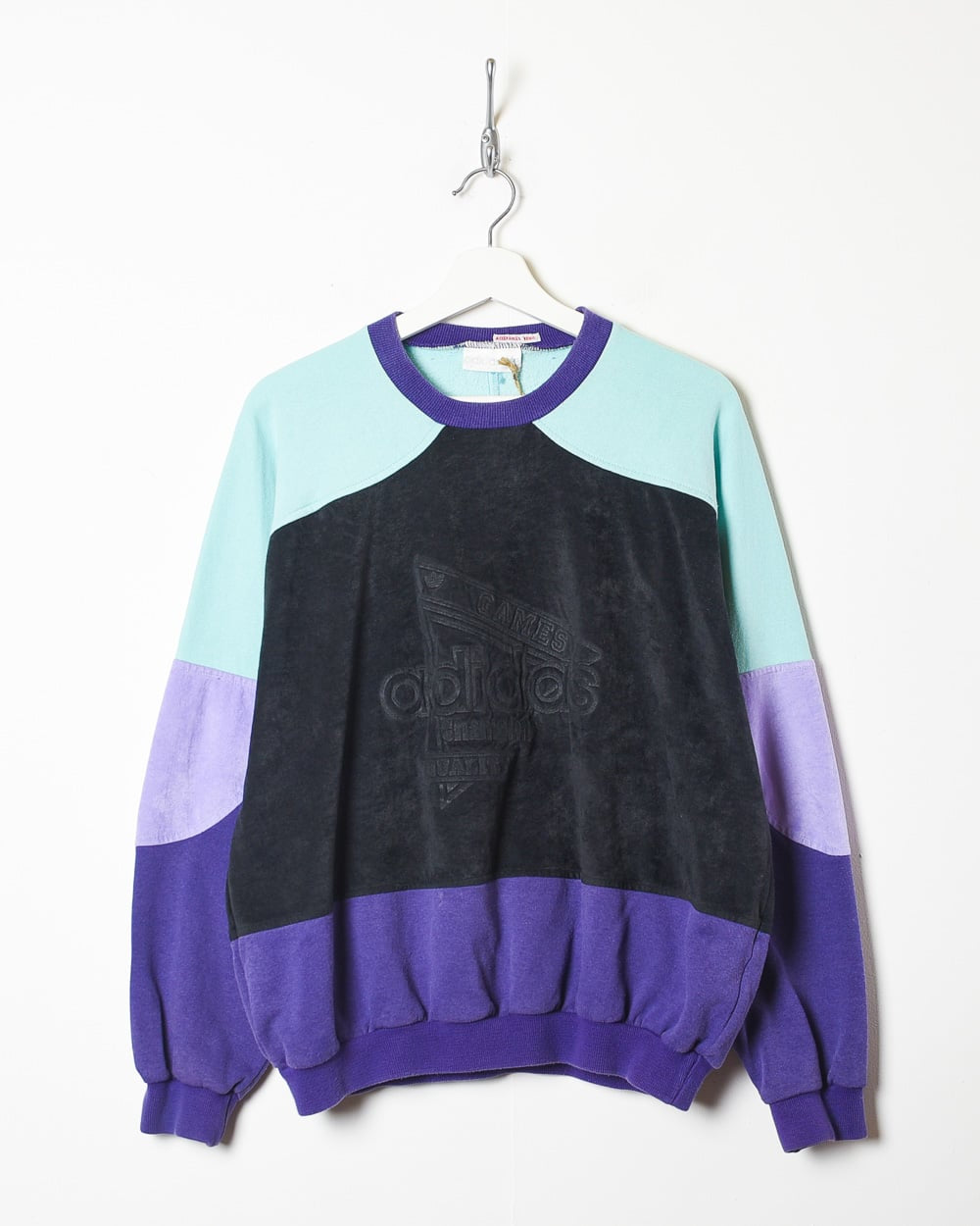 Vintage 90s Multi Adidas Games Sweatshirt - Small Cotton mix