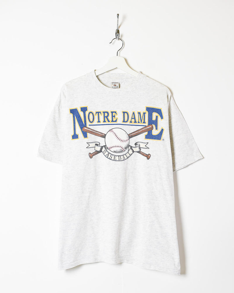 90s Cotton Stone Galt Sand Notre Dame Baseball T-Shirt - X-Large– Domno Vintage