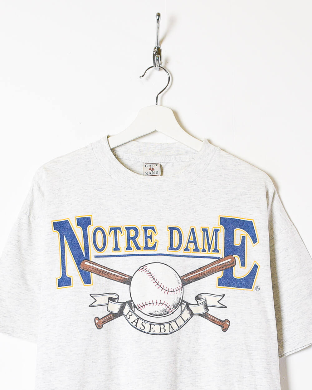 Stone Galt Sand Notre Dame Baseball T-Shirt - X-Large