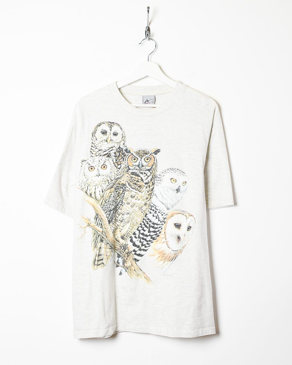 Neutral Harlequins Owl Graphic T-Shirt - X-Large