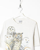 Neutral Harlequins Owl Graphic T-Shirt - X-Large