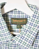 Green Timberland Checked Short Sleeved Shirt - Large