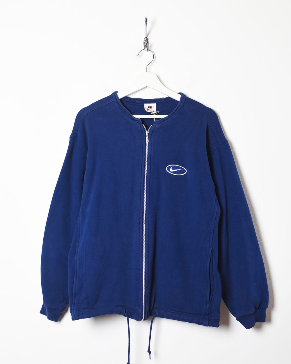 Navy Nike Zip-Through Sweatshirt - Large Women's