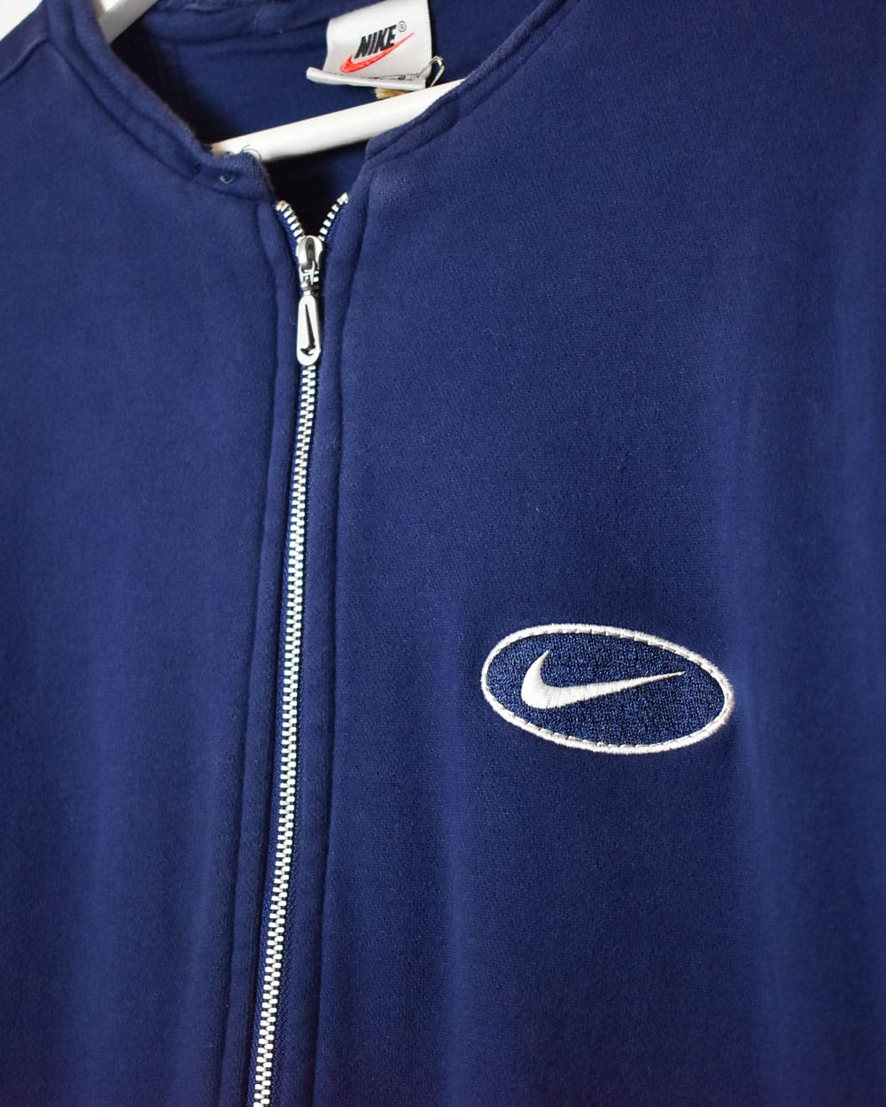 Navy Nike Zip-Through Sweatshirt - Large Women's