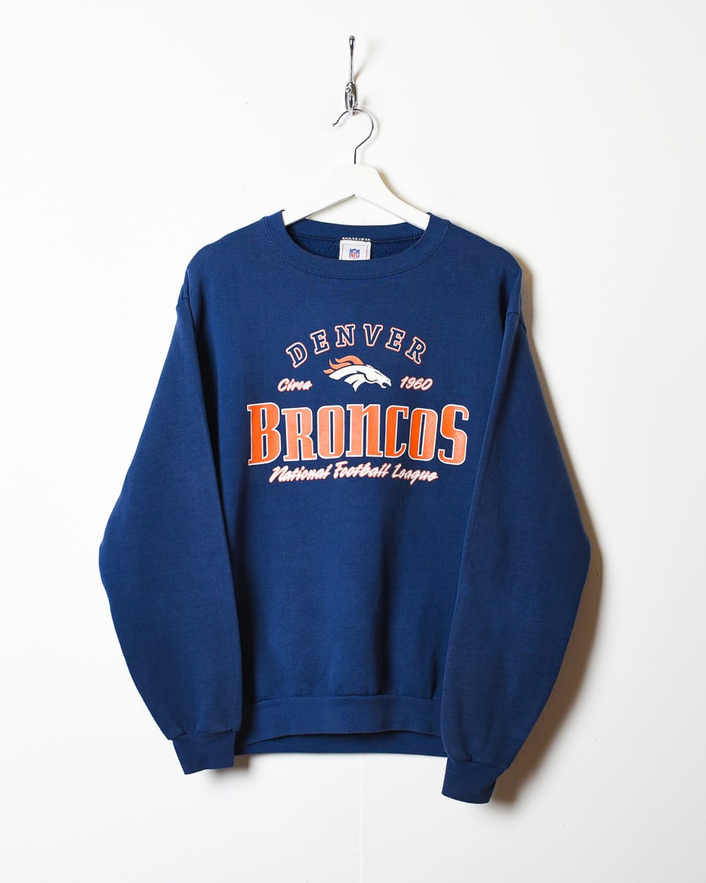 Vintage 00s Navy NFL Denver Broncos Sweatshirt - Small Cotton– Domno Vintage