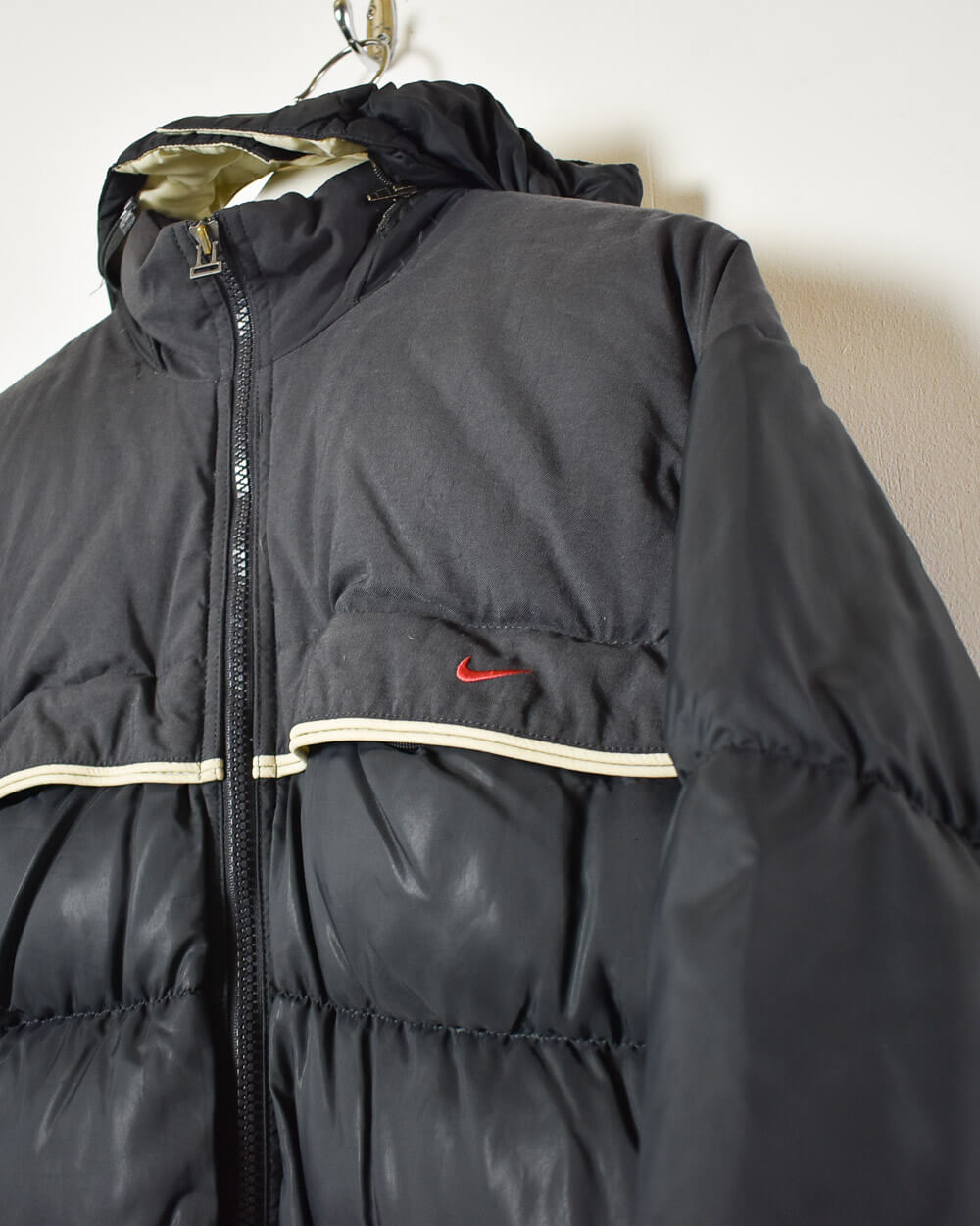 Navy Nike Women's Hooded Down Puffer Jacket - X-Large