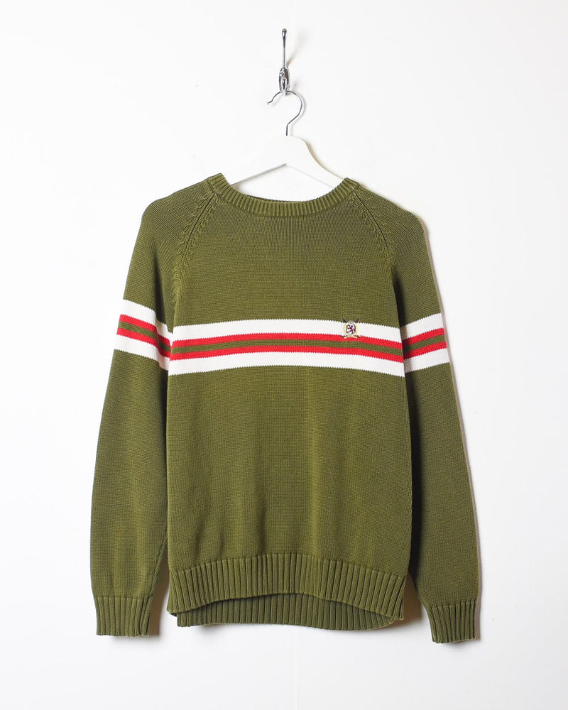 Khaki Tommy Hilfiger Knitted Sweatshirt - Small