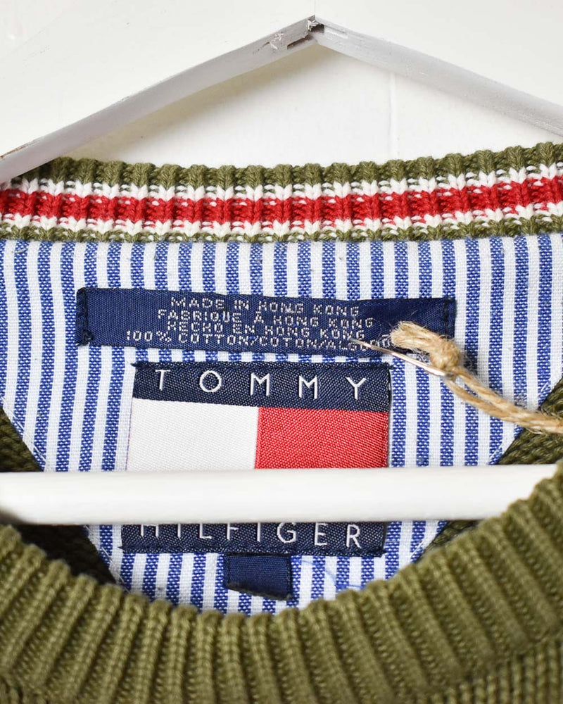 Khaki Tommy Hilfiger Knitted Sweatshirt - Small
