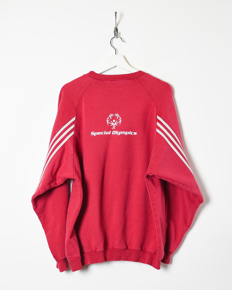 gek Lot beweging Vintage 90s Red Adidas Coca Cola Sweatshirt - Large Cotton mix– Domno  Vintage