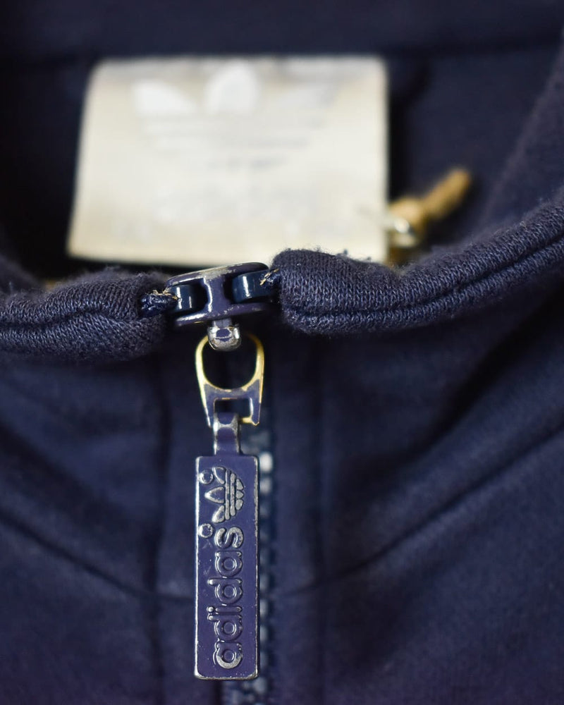 Navy Adidas Zip-Through Sweatshirt - Large