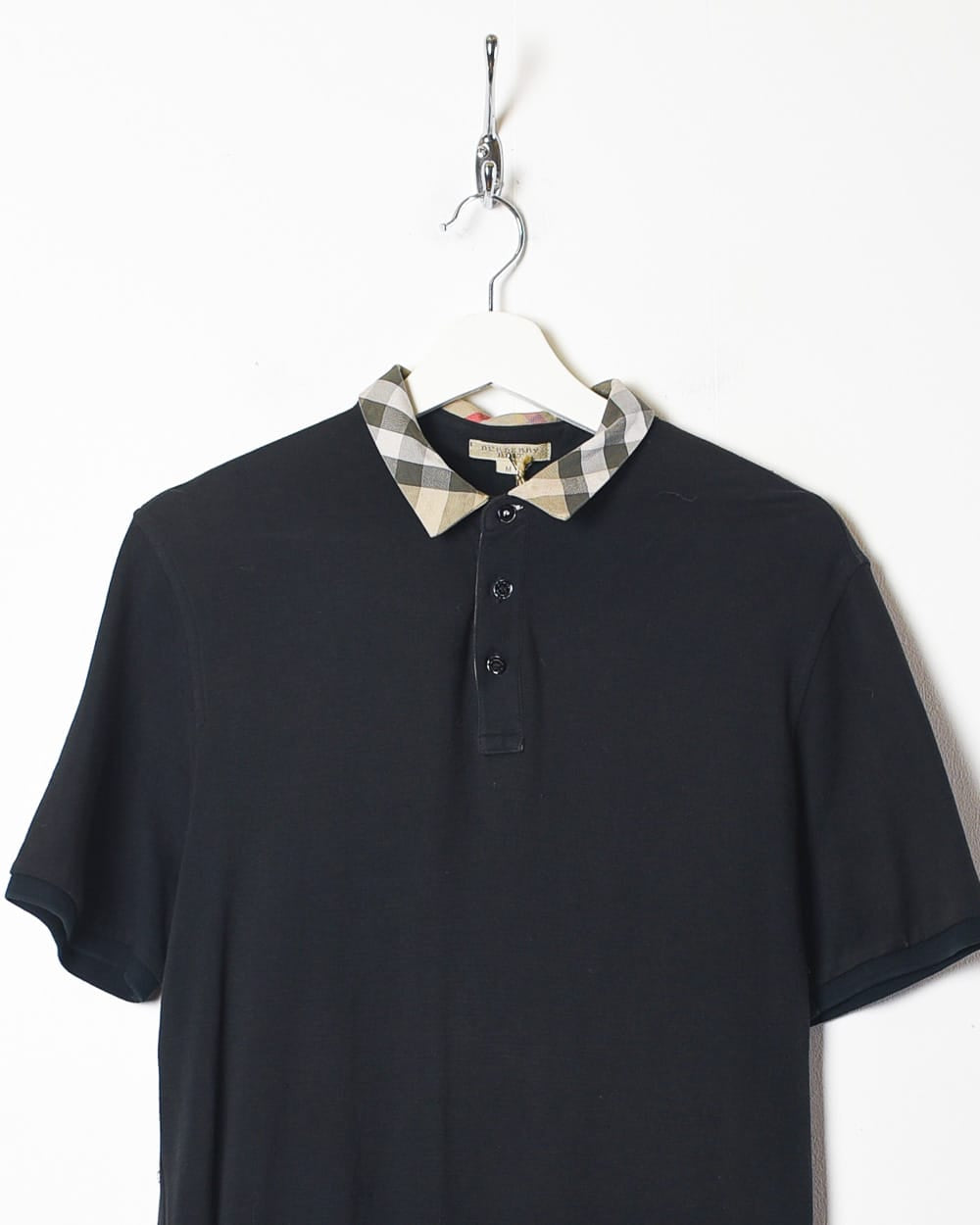 Black Burberry Brit Polo Shirt - Medium Women's