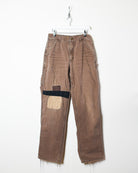 Brown Carhartt Distressed Carpenter Jeans - W32 L33