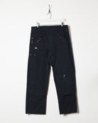 Black Dickies Double Knee Cargo Jeans - W34 L30