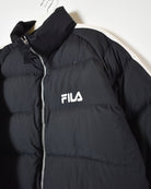 Black Fila Down Puffer Jacket - Medium