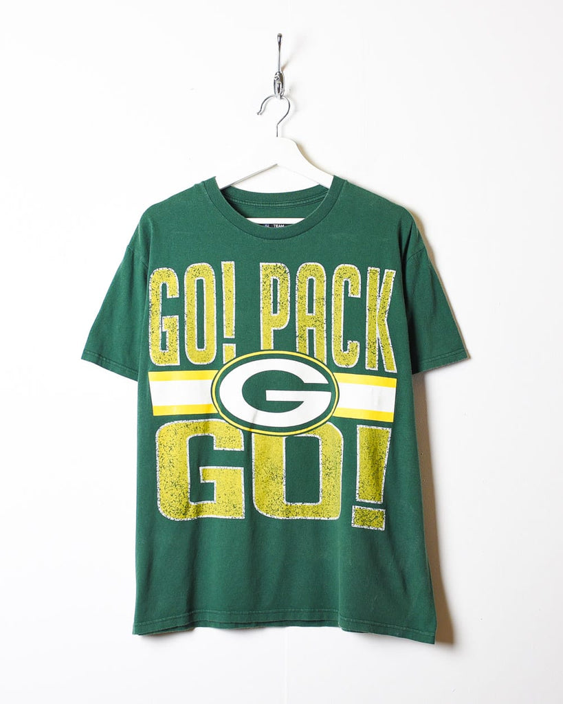 Vintage 00s Green Green Bay Packers T-Shirt - Small Cotton– Domno