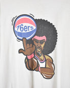 White NBA Philidelphia 76ers T-Shirt - XX-Large