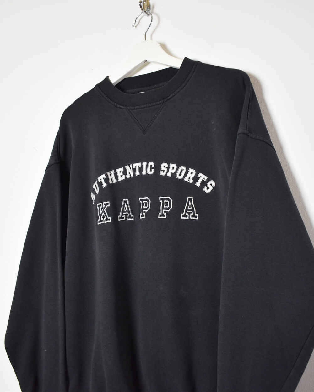Black Kappa Authentic Sports Sweatshirt - X-Large