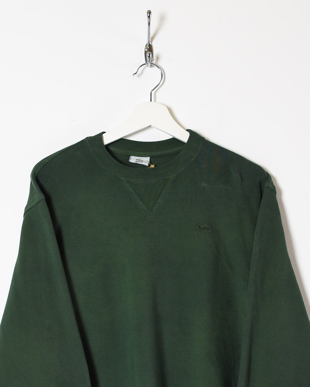 Green Lacoste Overdyed Sweatshirt - Small