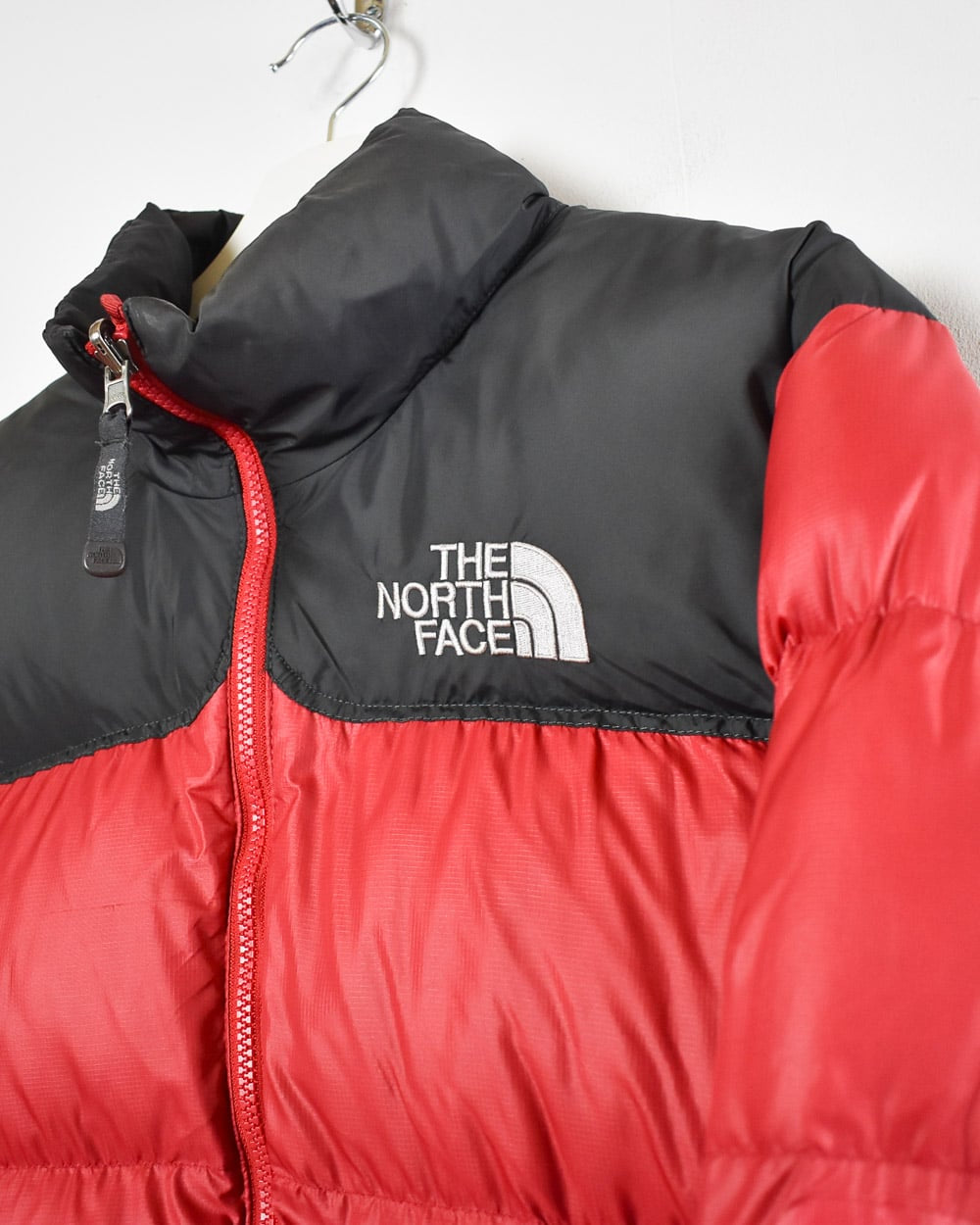 Red The North Face Nuptse 700 Down Puffer Jacket - X-Small