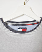 Stone Tommy Hilfiger Knitted Sweatshirt - Small