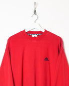 Red Adidas Sweatshirt - Large