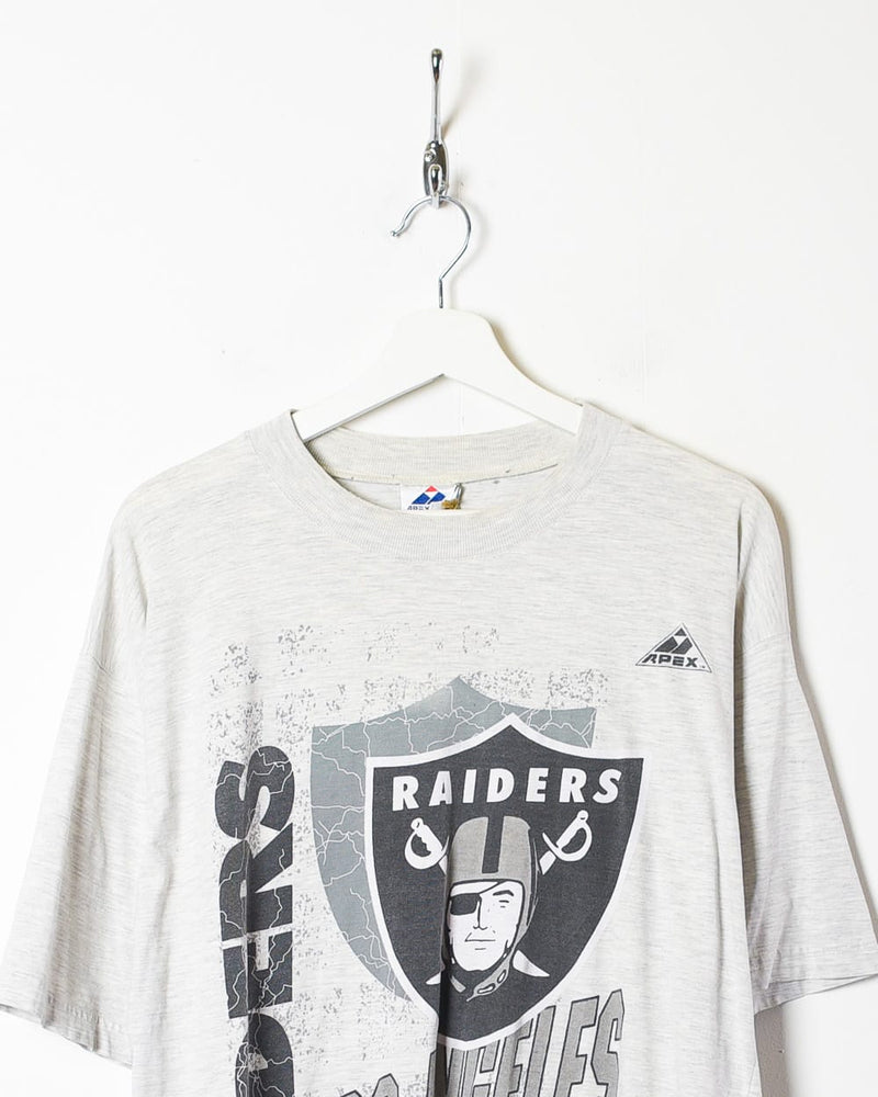 Vintage 90s Stone Apex One Los Angeles Raiders Graphic T-Shirt - X-Large  Cotton– Domno Vintage