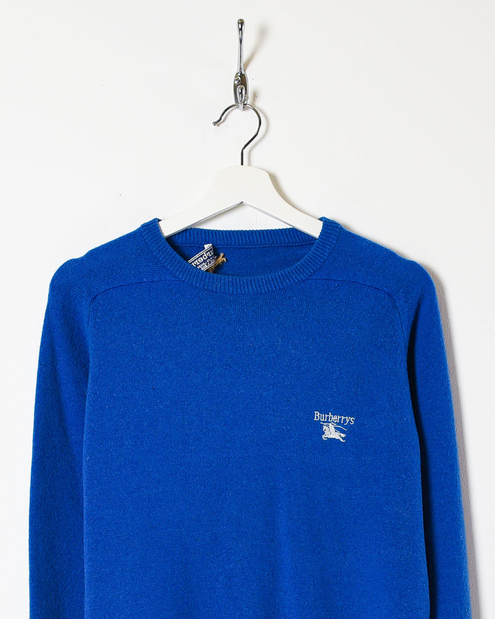 Blue Burberrys Knitted Sweatshirt - Medium