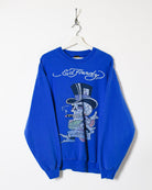 Blue Ed Hardy Sweatshirt - X-Large