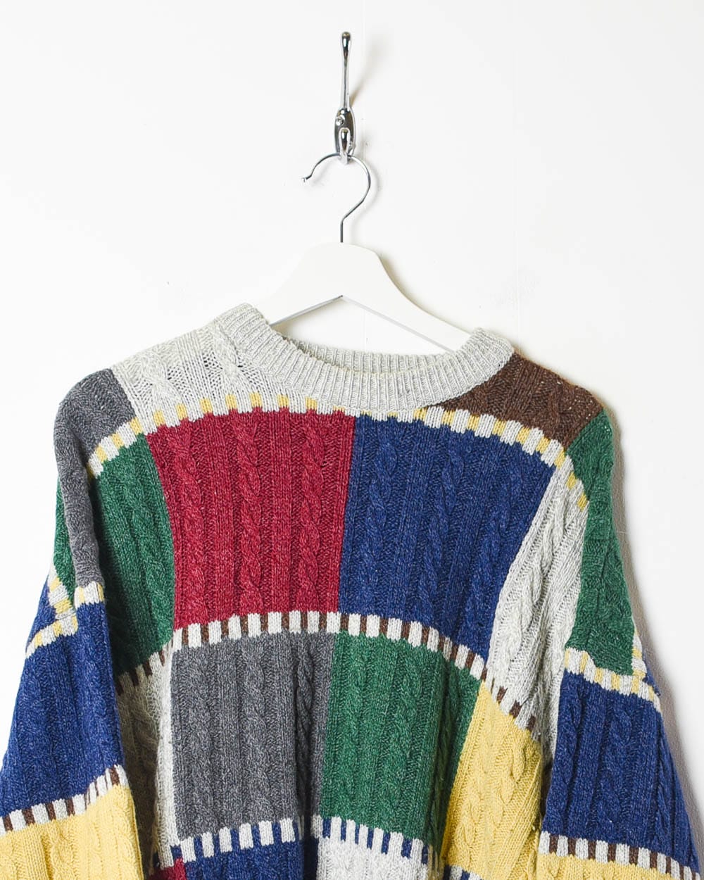 Multi Enzo Lorenzo Patterned Knitted Sweatshirt - Medium